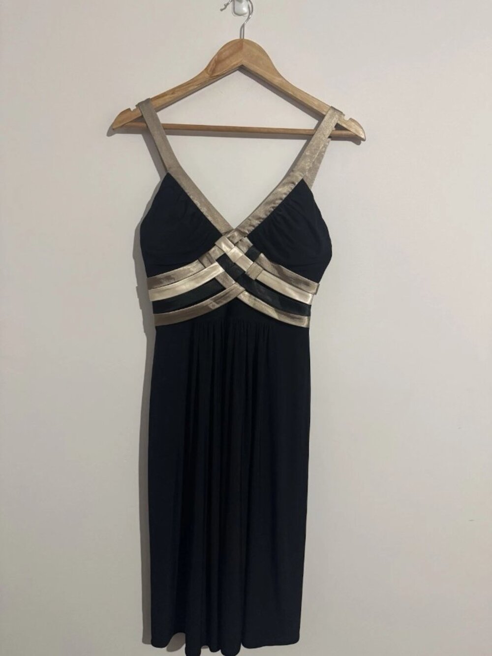 Women’s Dress Sleeveless Black Polyester Spandex